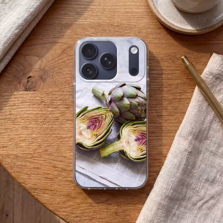 Telefoonhoesje - Artisjok - Doorgesneden - Eten - Artisjok - Doorgesneden - Eten Telefoonhoesje iPhone 17 Pro klein