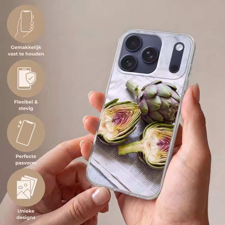 Telefoonhoesje - Artisjok - Doorgesneden - Eten - Artisjok - Doorgesneden - Eten Telefoonhoesje iPhone 17 Pro klein