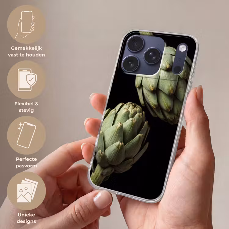 Telefoonhoesje - Artisjok - Groen - Eten - Artisjok - Groen - Eten Telefoonhoesje iPhone 17 Pro klein