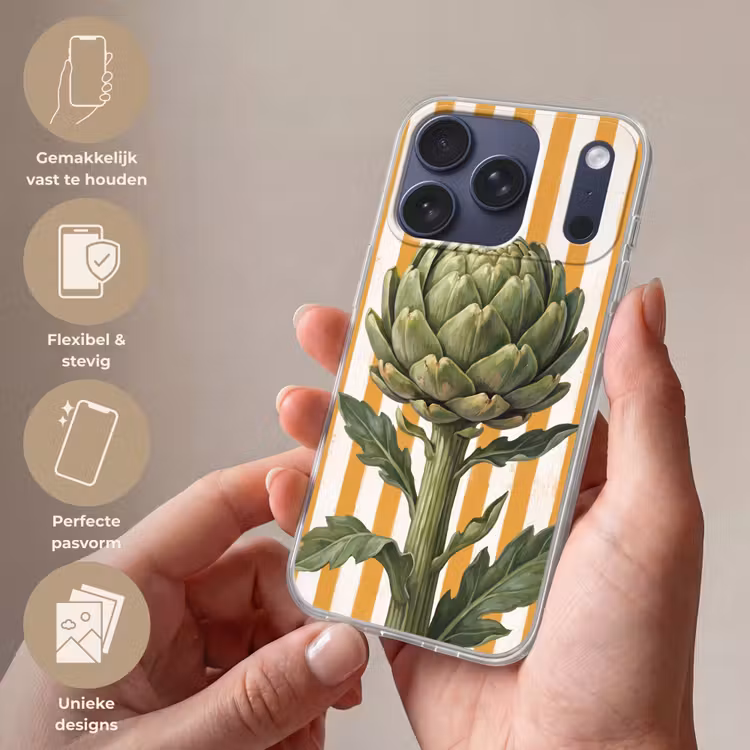 Telefoonhoesje - Artisjok - Modern - Groente - Artisjok - Modern - Groente Telefoonhoesje iPhone 17 Pro klein