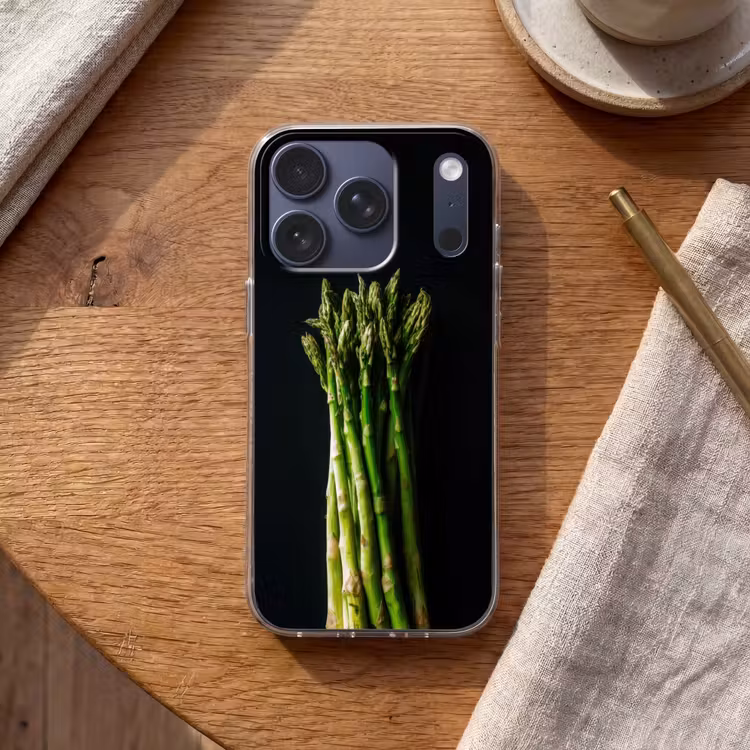 Asperges - Felgroen Telefoonhoesje iPhone 17 Pro klein -sfeer1
