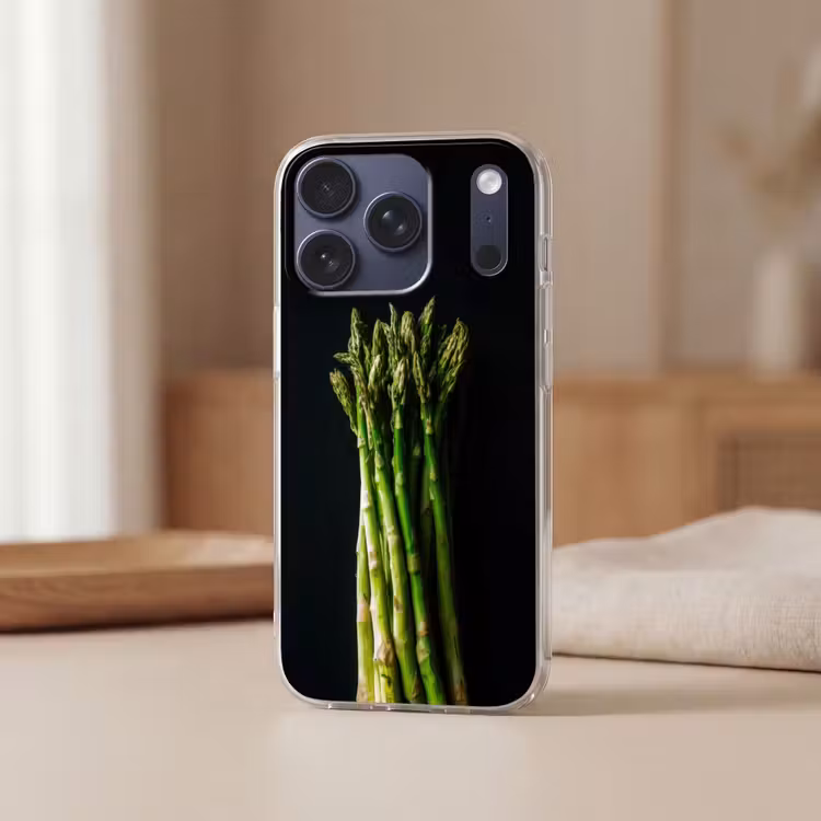 Asperges - Felgroen Telefoonhoesje iPhone 17 Pro klein -sfeer2