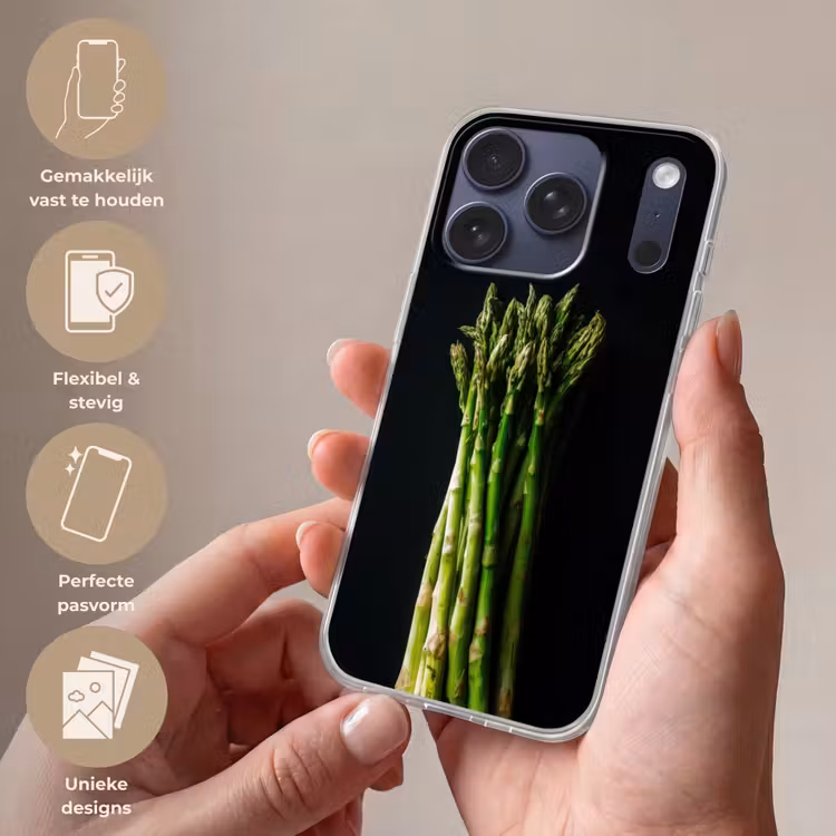 Asperges - Felgroen Telefoonhoesje iPhone 17 Pro klein -sfeer3_NL