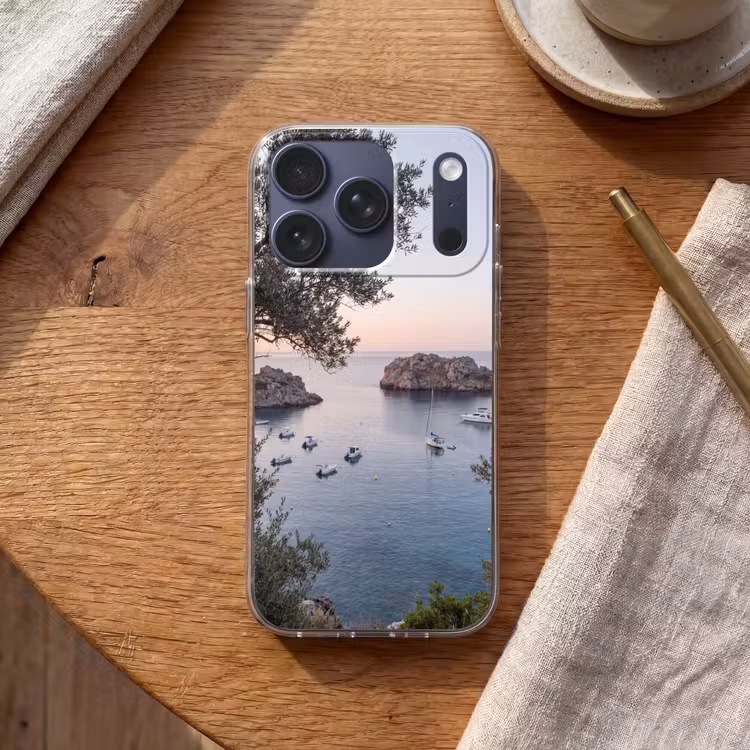 Telefoonhoesje - Baai - boten - zonsondergang - Baai - boten - zonsondergang Telefoonhoesje iPhone 17 Pro klein