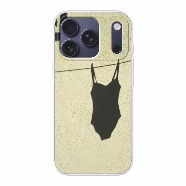 Badpak - Schaduw - Muur - Zomer - Minimalistisch Telefoonhoesje iPhone 17 Pro klein -3d