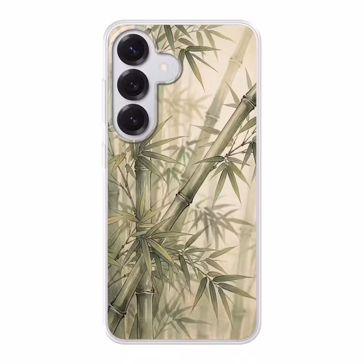 Bamboe - Bladeren - Aziatisch - Groen - Natuur Telefoonhoesje Samsung Galaxy S26 klein -3d