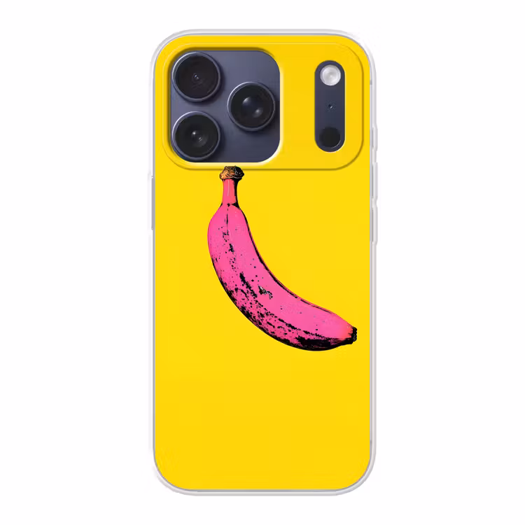 Banaan - Grafisch - Geel Telefoonhoesje iPhone 17 Pro klein -3d