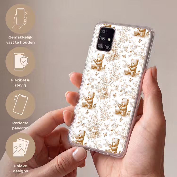Beer - Tijdloos - Bruin Telefoonhoesje Samsung Galaxy A51 5G klein 373 -sfeer3_NL