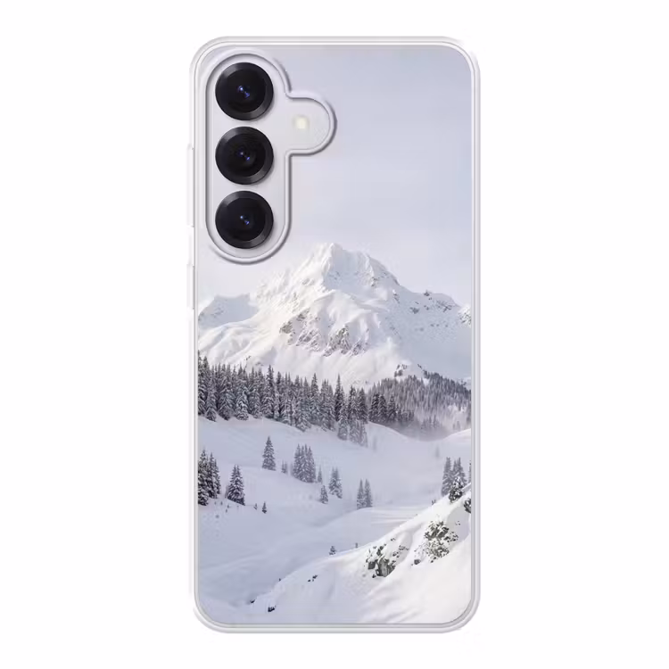 Berg - Sneeuw - Winter - Natuur - Wit Telefoonhoesje Samsung Galaxy S26 klein -3d
