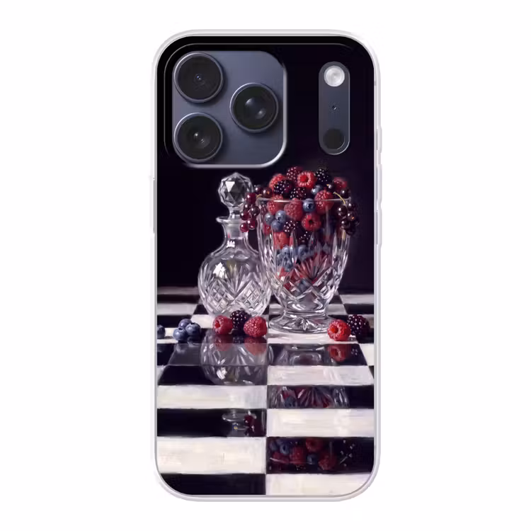 Telefoonhoesje - Bessen - Kristal - Stilleven - Bessen - Kristal - Stilleven Telefoonhoesje iPhone 17 Pro klein