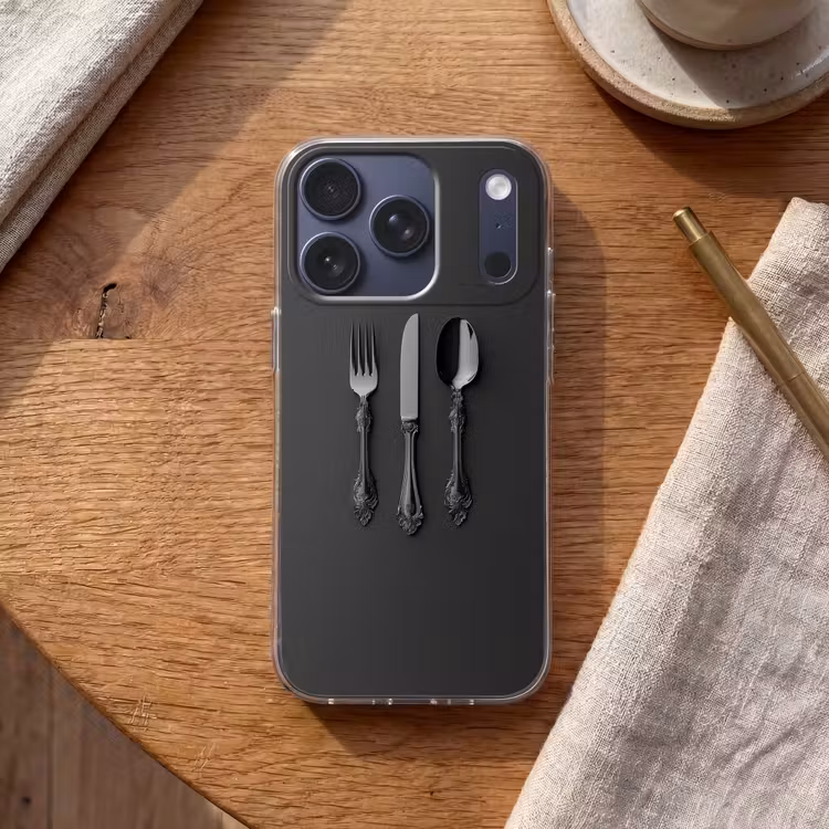 Bestek - Zwart Telefoonhoesje iPhone 17 Pro klein -sfeer1