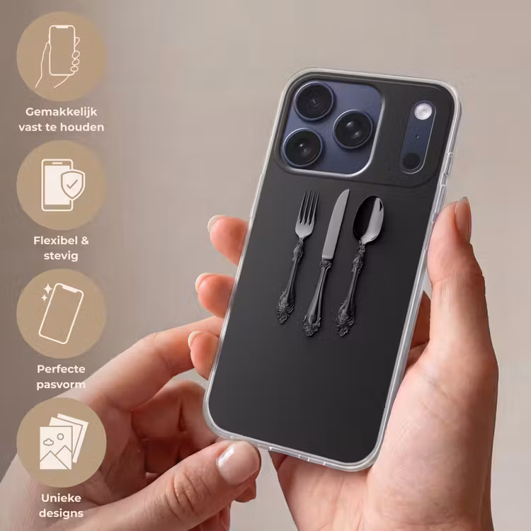 Bestek - Zwart Telefoonhoesje iPhone 17 Pro klein -sfeer3_NL