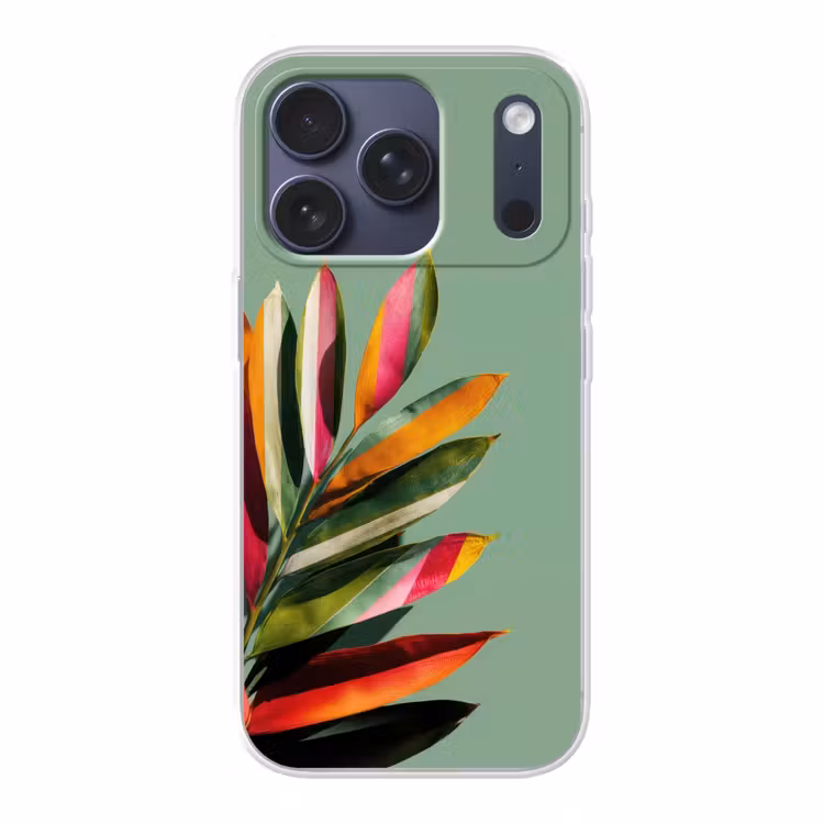 Bladeren - Tak - Kleurrijk Telefoonhoesje iPhone 17 Pro klein -3d