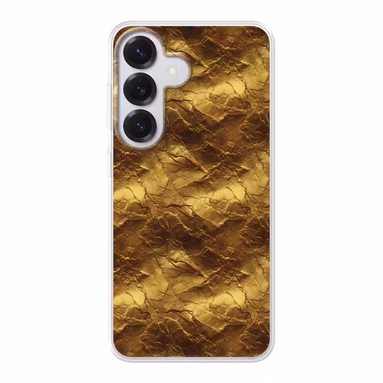 Bladgoud - Textuur - Goud Telefoonhoesje Samsung Galaxy S26 klein 975 -3d