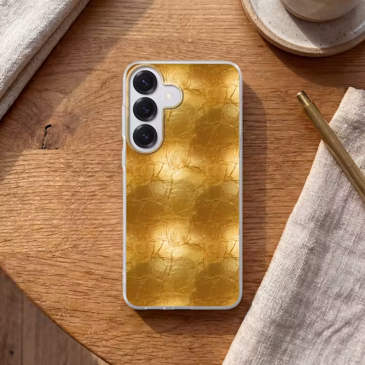 Bladgoud - Vintage - Textuur - Warm Goud Telefoonhoesje Samsung Galaxy S26 klein 975 -sfeer1