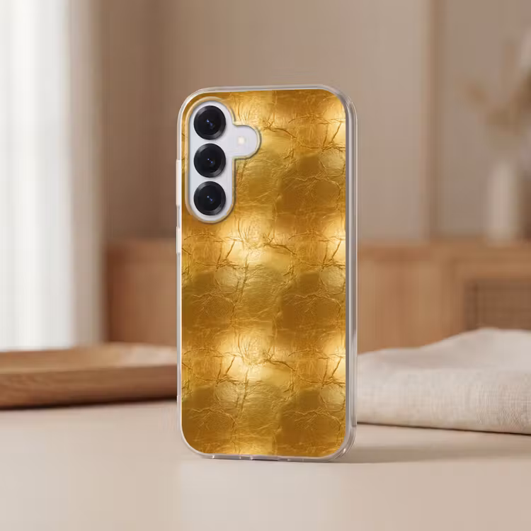 Bladgoud - Vintage - Textuur - Warm Goud Telefoonhoesje Samsung Galaxy S26 klein 975 -sfeer2