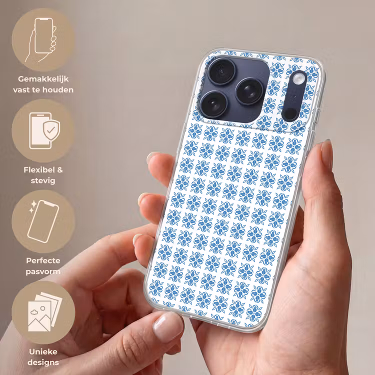 Zee - Sfeer - Blauw - Wit Telefoonhoesje iPhone 17 Pro klein 878 -sfeer3_NL