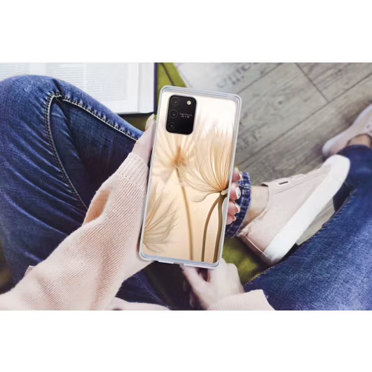 Bloemen - Beige - Natuur Telefoonhoesje Samsung Galaxy S10 Lite klein -handS10Lite
