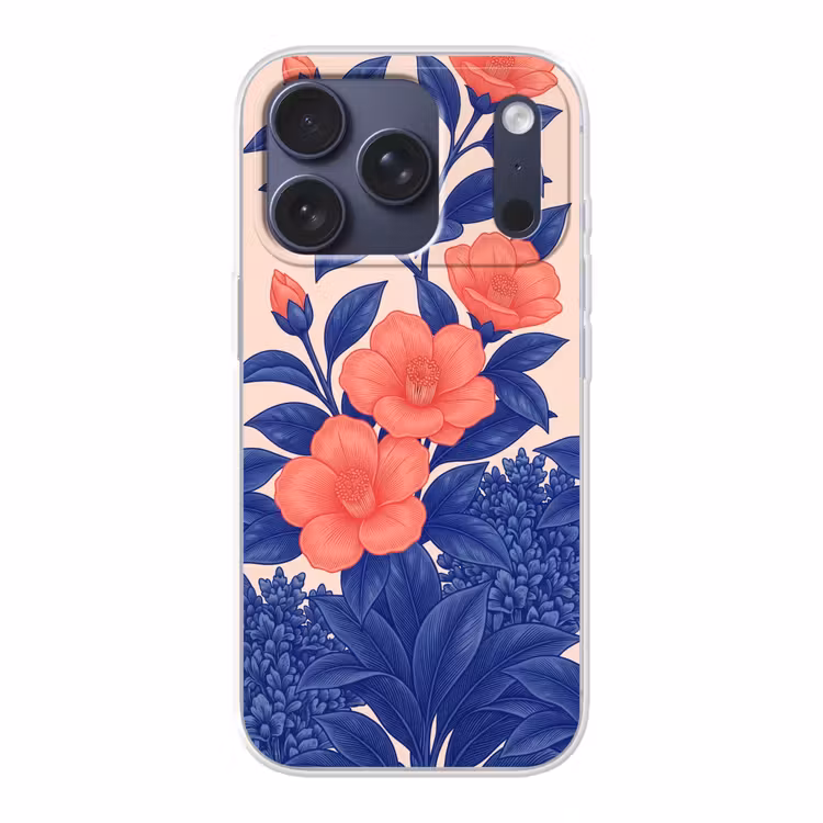 Telefoonhoesje - Bloemen - Bladeren - Botanisch - Bloemen - Bladeren - Botanisch Telefoonhoesje iPhone 17 Pro klein