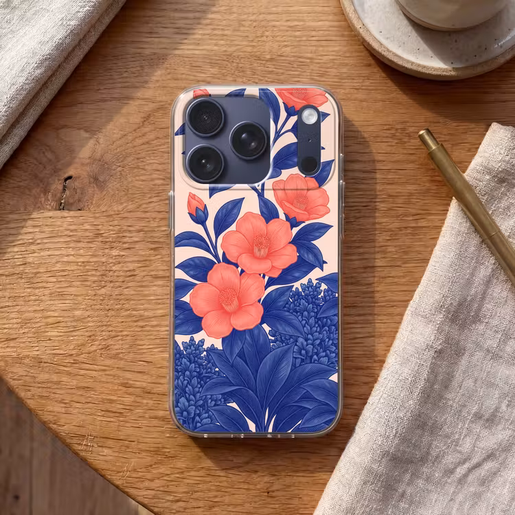 Telefoonhoesje - Bloemen - Bladeren - Botanisch - Bloemen - Bladeren - Botanisch Telefoonhoesje iPhone 17 Pro klein