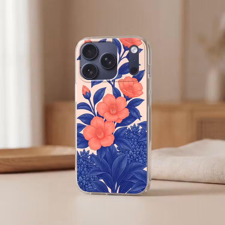 Telefoonhoesje - Bloemen - Bladeren - Botanisch - Bloemen - Bladeren - Botanisch Telefoonhoesje iPhone 17 Pro klein