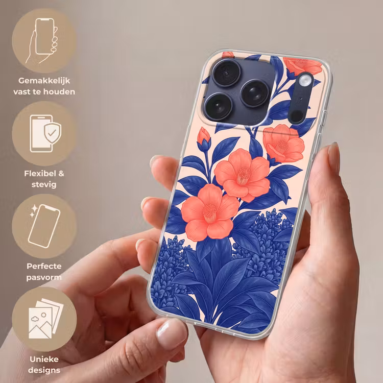 Telefoonhoesje - Bloemen - Bladeren - Botanisch - Bloemen - Bladeren - Botanisch Telefoonhoesje iPhone 17 Pro klein