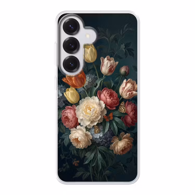 Bloemen - Boeket - Natuur - Klassiek - Donker Telefoonhoesje Samsung Galaxy S26 klein -3d