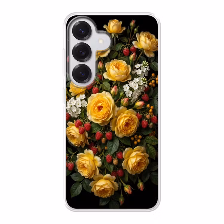 Bloemen - Boeket - Natuur - Klassiek - Geel Telefoonhoesje Samsung Galaxy S26 klein -3d