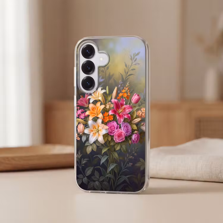Bloemen - Boeket - Natuur - Kleurrijk - Modern Telefoonhoesje Samsung Galaxy S26 klein -sfeer2