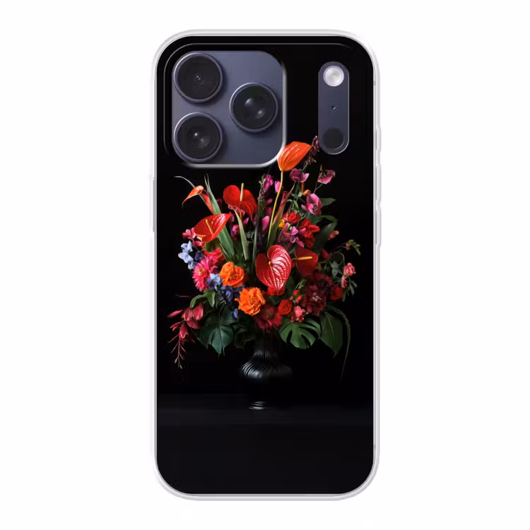 Bloemen - Boeket - Sierlijk Telefoonhoesje iPhone 17 Pro klein -3d