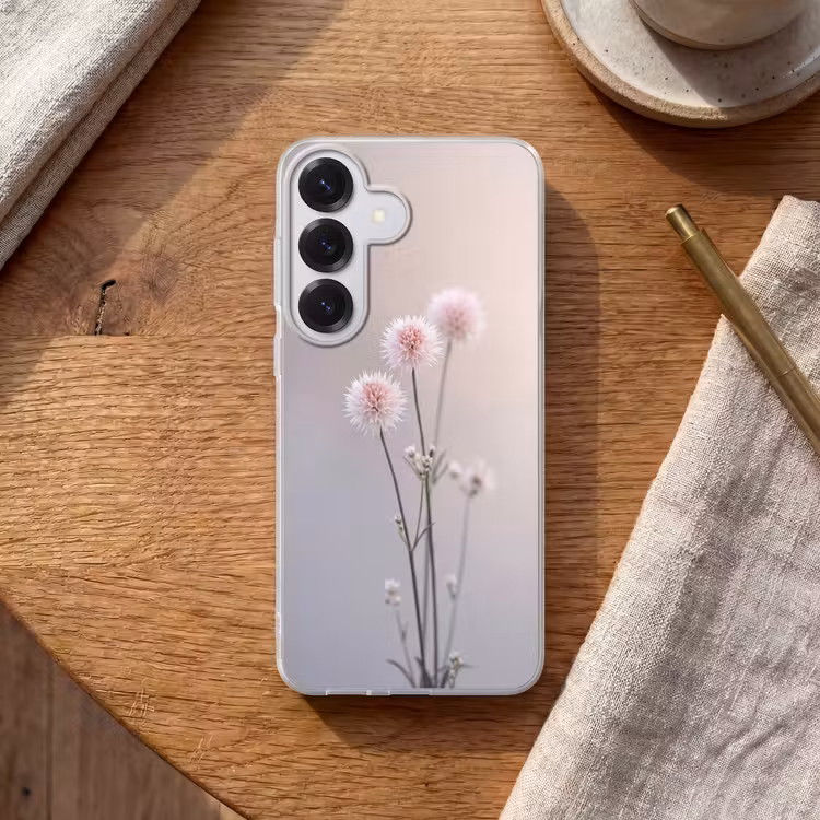 Bloemen - Bollen - Roze Telefoonhoesje Samsung Galaxy S26 klein -sfeer1