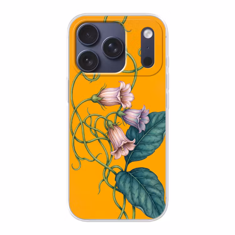 Telefoonhoesje - Bloemen - Botanisch - Geel - Bloemen - Botanisch - Geel Telefoonhoesje iPhone 17 Pro klein