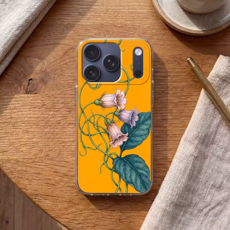 Telefoonhoesje - Bloemen - Botanisch - Geel - Bloemen - Botanisch - Geel Telefoonhoesje iPhone 17 Pro klein