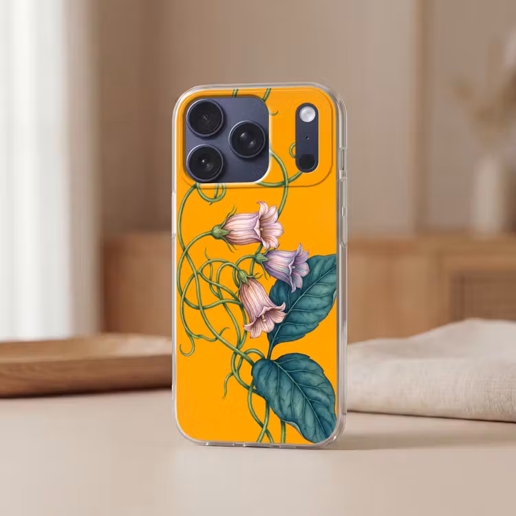 Telefoonhoesje - Bloemen - Botanisch - Geel - Bloemen - Botanisch - Geel Telefoonhoesje iPhone 17 Pro klein