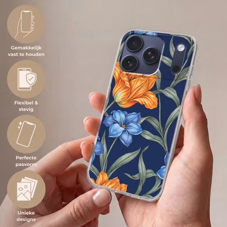 Telefoonhoesje - Bloemen - Botanisch - Patroon - Bloemen - Botanisch - Patroon Telefoonhoesje iPhone 17 Pro klein