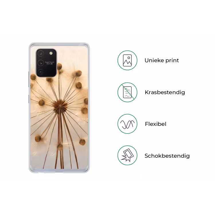 Bloemen - Bruin - Planten - Botanisch Telefoonhoesje Samsung Galaxy S10 Lite klein -specsS10Lite
