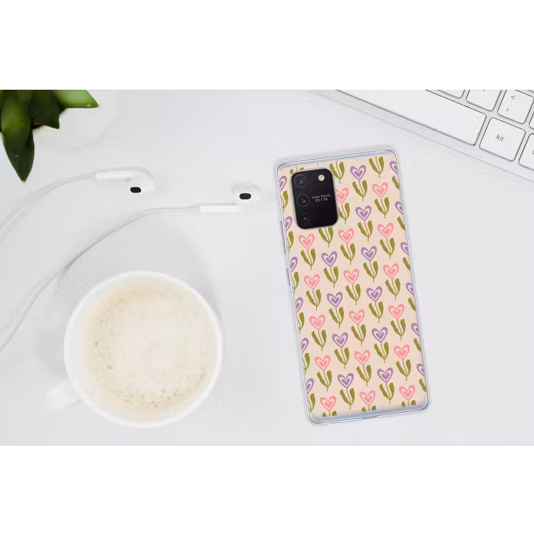 Bloemen - Hartjes - Patroon Telefoonhoesje Samsung Galaxy S10 Lite klein 364 -oordopS10Lite