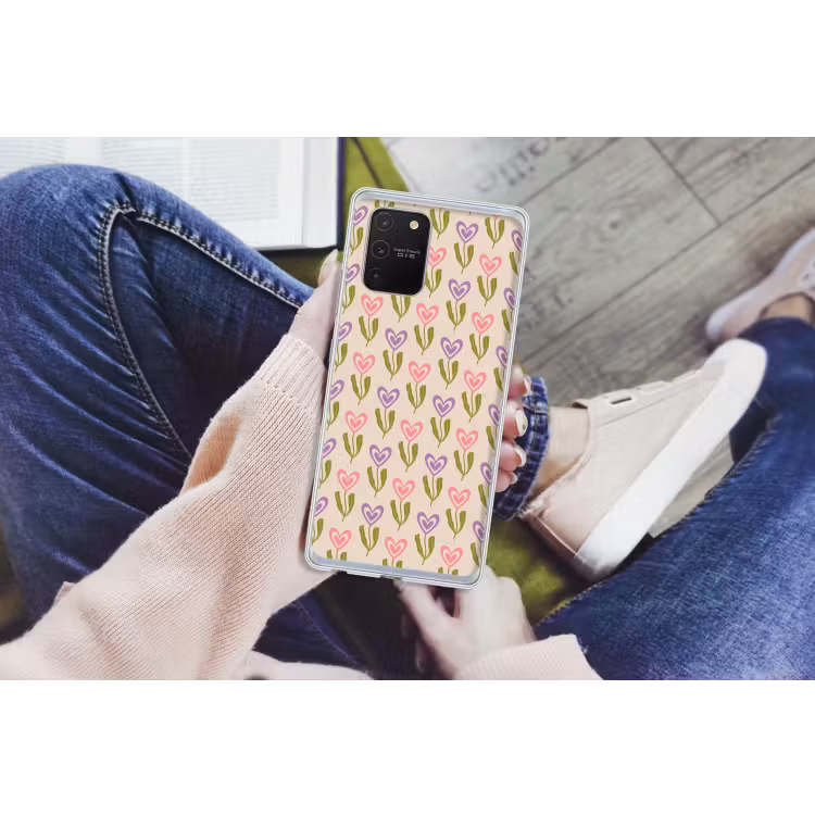 Bloemen - Hartjes - Patroon Telefoonhoesje Samsung Galaxy S10 Lite klein 364 -handS10Lite