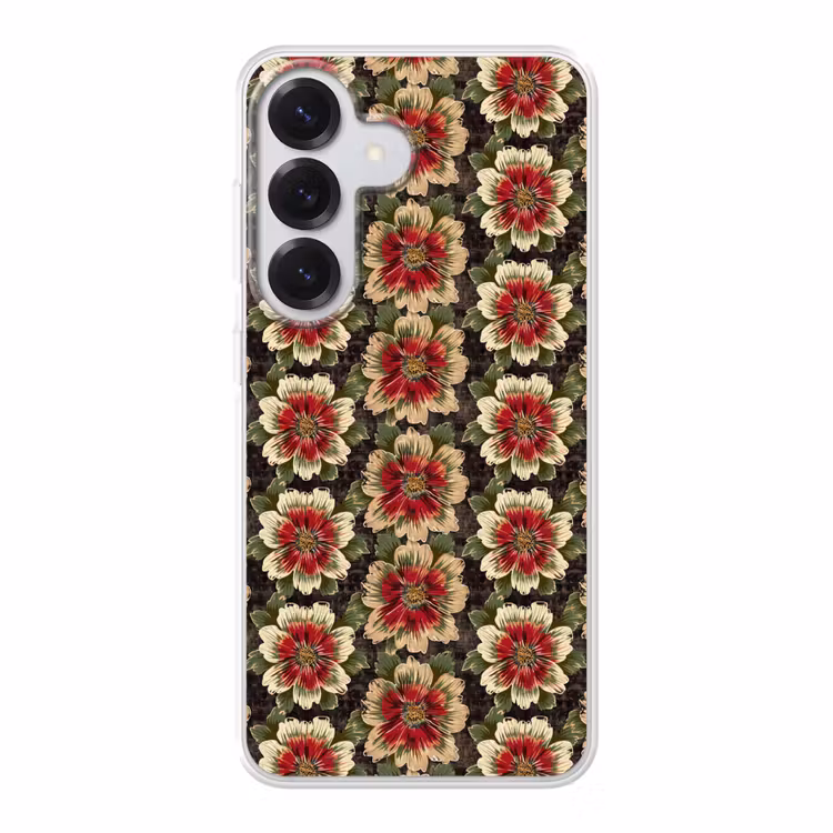 Bloemen - Klassiek - Patroon - Rood Telefoonhoesje Samsung Galaxy S26 klein 975 -3d