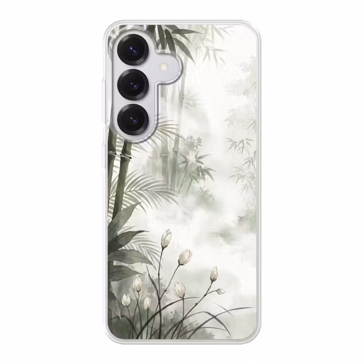 Bloemen - Knop - Tuin - Illustratie - Wit Telefoonhoesje Samsung Galaxy S26 klein -3d