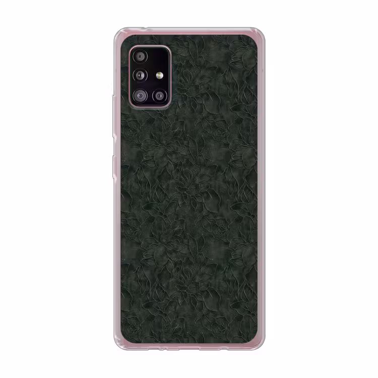 Bloemen - Lijnen - Groen Telefoonhoesje Samsung Galaxy A51 5G klein 373 -3d