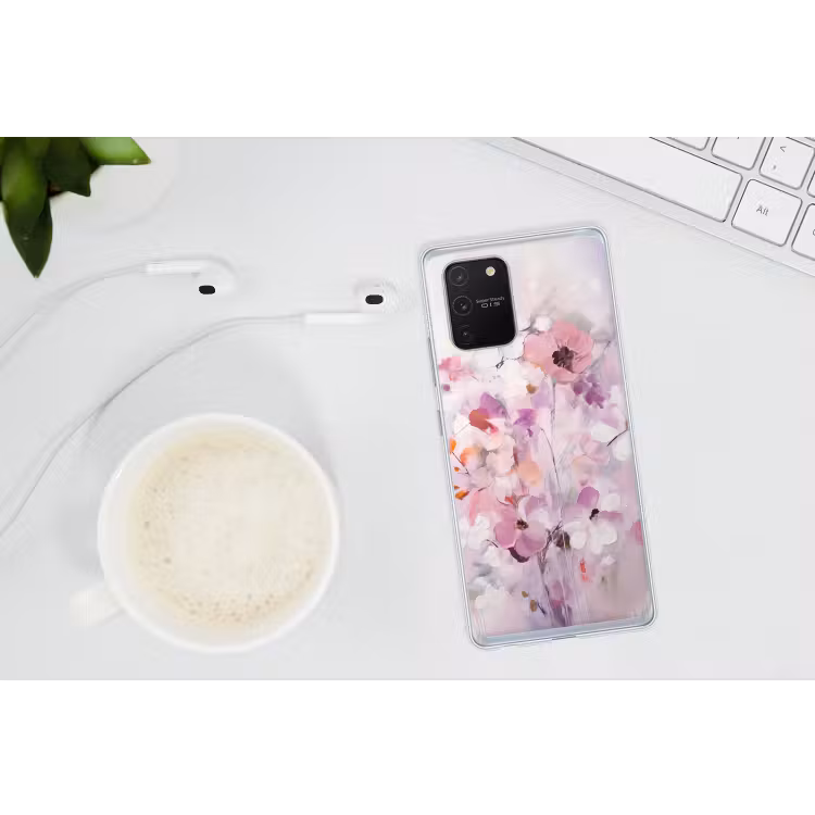 Bloemen - Lila - Watercolor - Kunst Telefoonhoesje Samsung Galaxy S10 Lite klein -oordopS10Lite