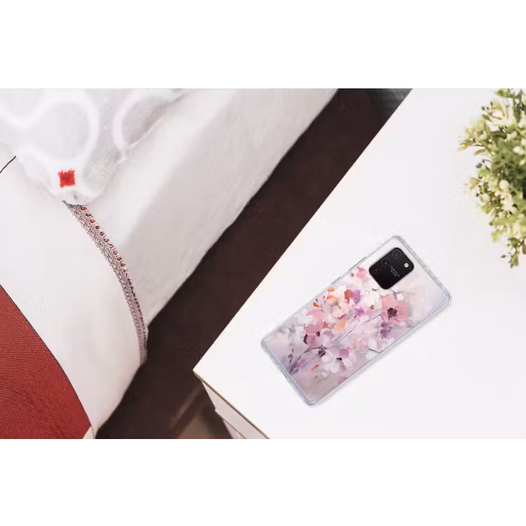 Bloemen - Lila - Watercolor - Kunst Telefoonhoesje Samsung Galaxy S10 Lite klein -kamerS10Lite