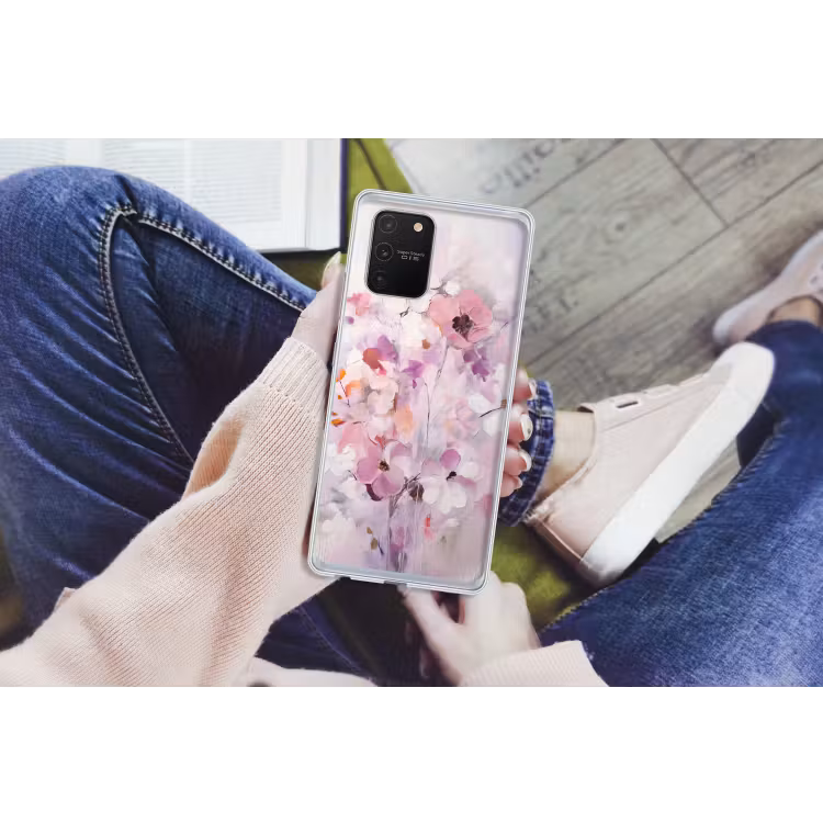 Bloemen - Lila - Watercolor - Kunst Telefoonhoesje Samsung Galaxy S10 Lite klein -handS10Lite