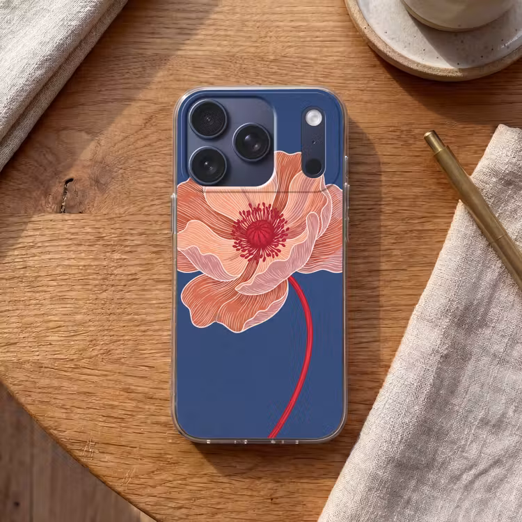 Telefoonhoesje - Bloemen - Modern - Abstract - Bloemen - Modern - Abstract Telefoonhoesje iPhone 17 Pro klein