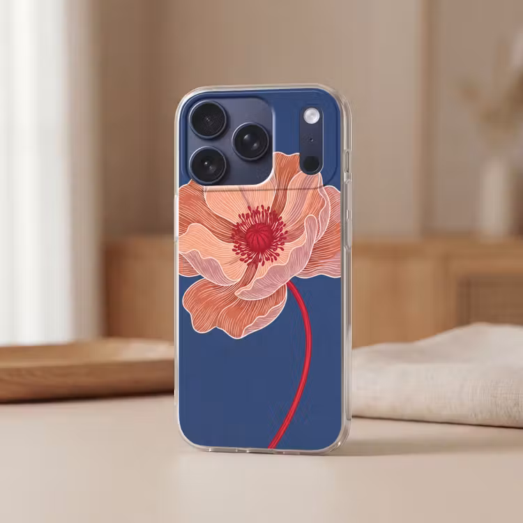 Telefoonhoesje - Bloemen - Modern - Abstract - Bloemen - Modern - Abstract Telefoonhoesje iPhone 17 Pro klein