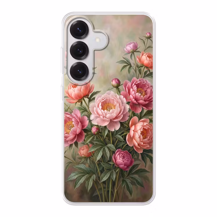 Bloemen - Roze - Klassiek - Gedetailleerd - Natuur Telefoonhoesje Samsung Galaxy S26 klein -3d