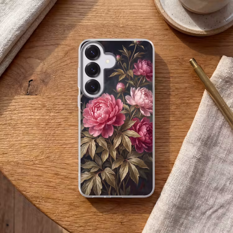 Bloemen - Roze - Klassiek - Natuur Telefoonhoesje Samsung Galaxy S26 klein -sfeer1