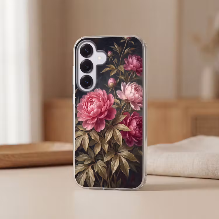 Bloemen - Roze - Klassiek - Natuur Telefoonhoesje Samsung Galaxy S26 klein -sfeer2