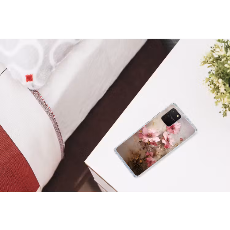 Bloemen - Roze - Kunst - Watercolor Telefoonhoesje Samsung Galaxy S10 Lite klein -kamerS10Lite